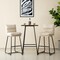 Industrial Modern Set of 3 Pub Table Set with 41"H Square Bar Table and Stools